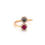 Thumbnail: Red And Black Ruby Ring Handcrafted