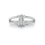 Thumbnail: Gold Double-Band Diamond Accent Ring