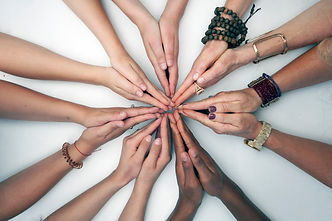 Women's hands in a geometric connection design photographed on a white background..jpg