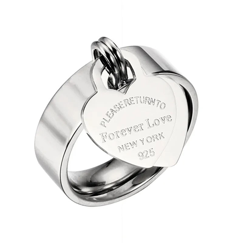 Thumbnail: Forever Love Engraved Charm Ring