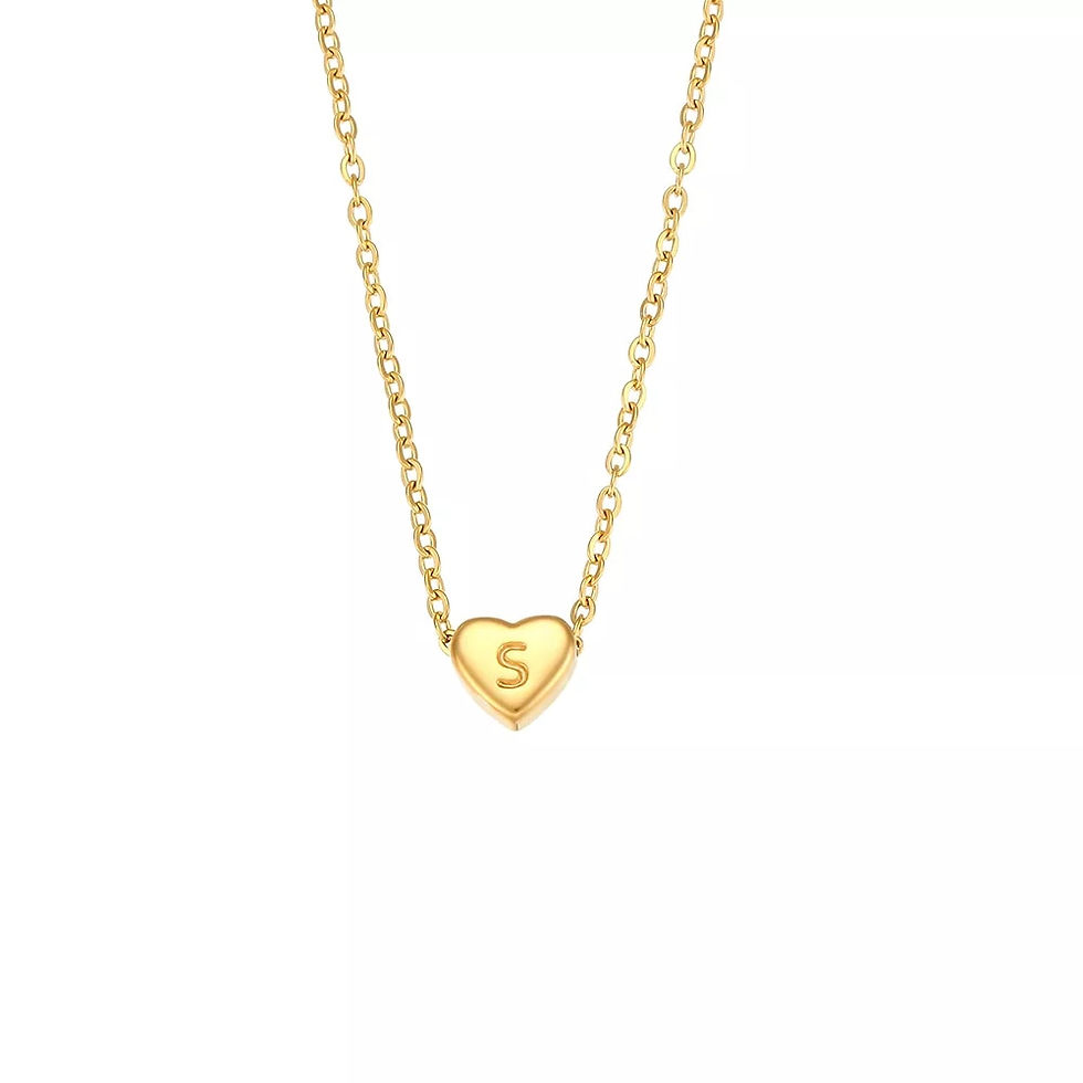 Thumbnail: Minimalist Love Initial Necklace 