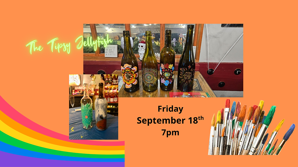 Tipsy Bottle Painting
