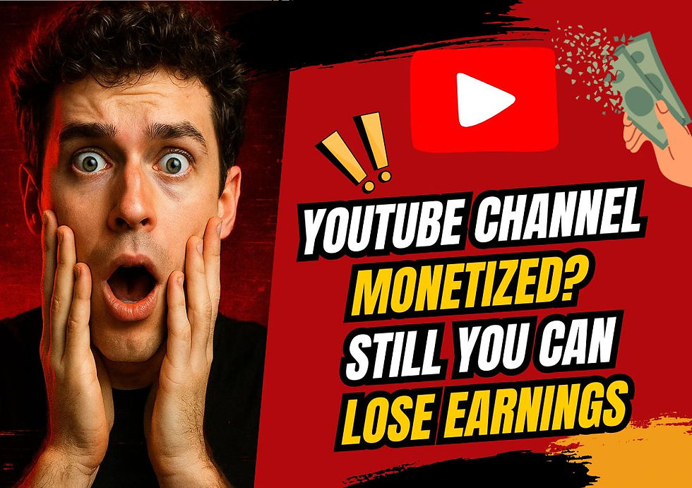 Even If Your YouTube Channel Is Monetized, You Could Still Lose Earnings – YouTube Just Changed Its Partner Program Policy