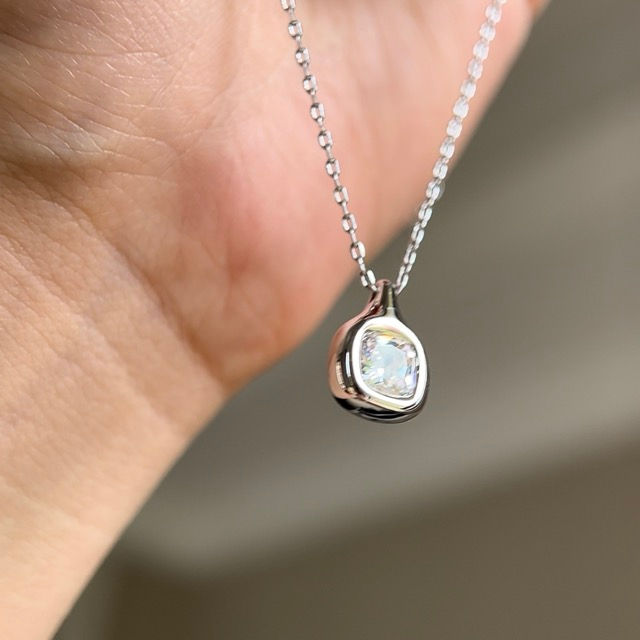 Thumbnail: Silver Cube Necklace