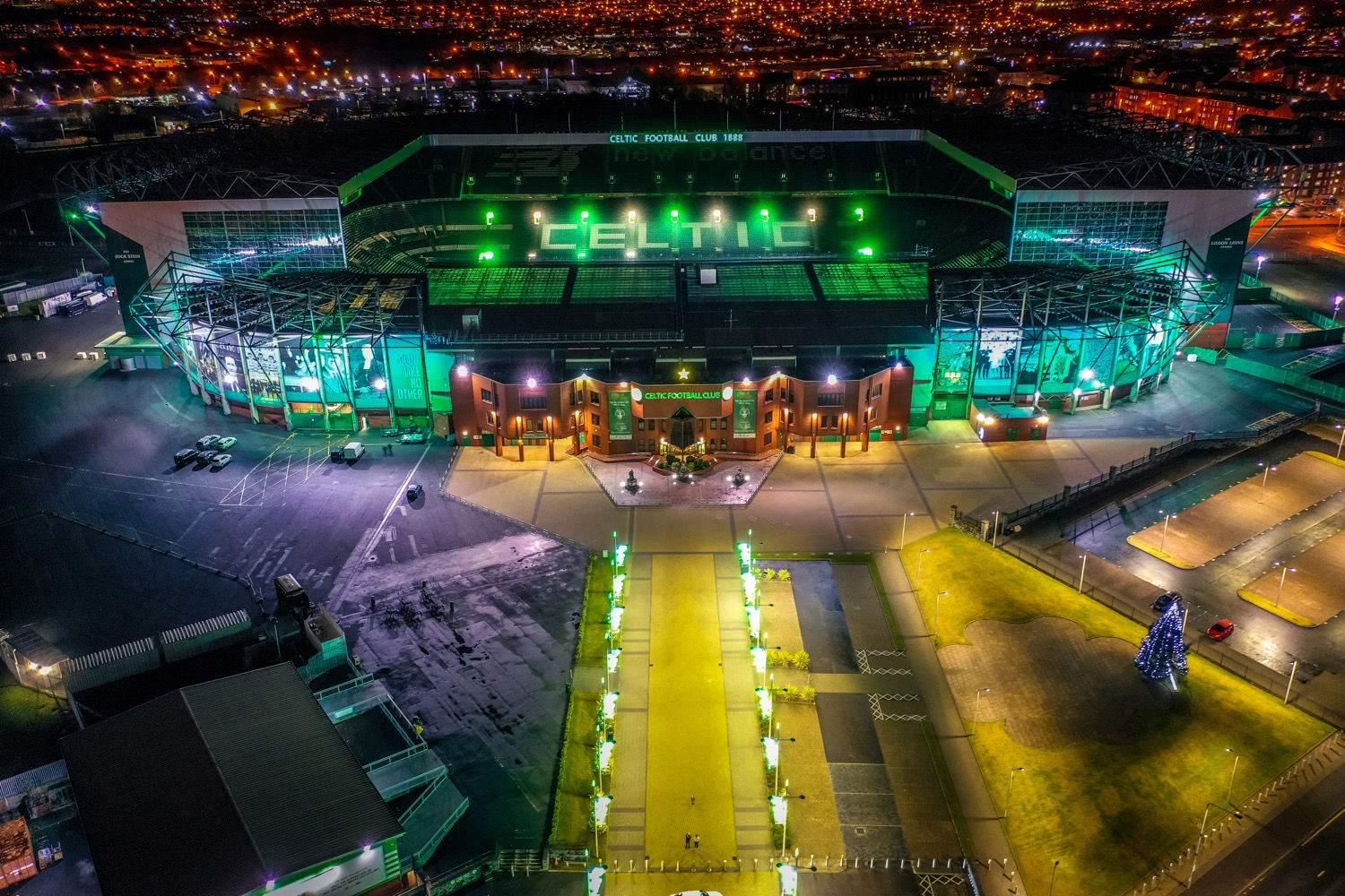 Celtic Park at Night Print