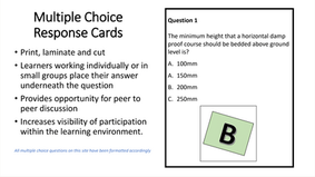 A. BTTB Multiple Choice Response Cards