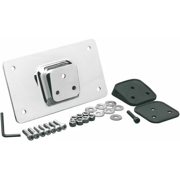 Fender License Plate Mount - Chrome