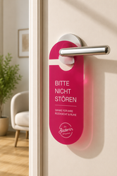 Dagmar Sprick, Print Collateral – Door Hanger Design by studio.kalff, Ava Ella Kalff, Munich