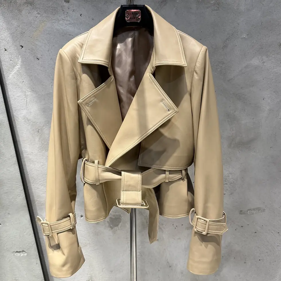 Thumbnail: #S Women Suede Leather Jacket Ladies Casual Fashion Jacket 2025 New Coming
