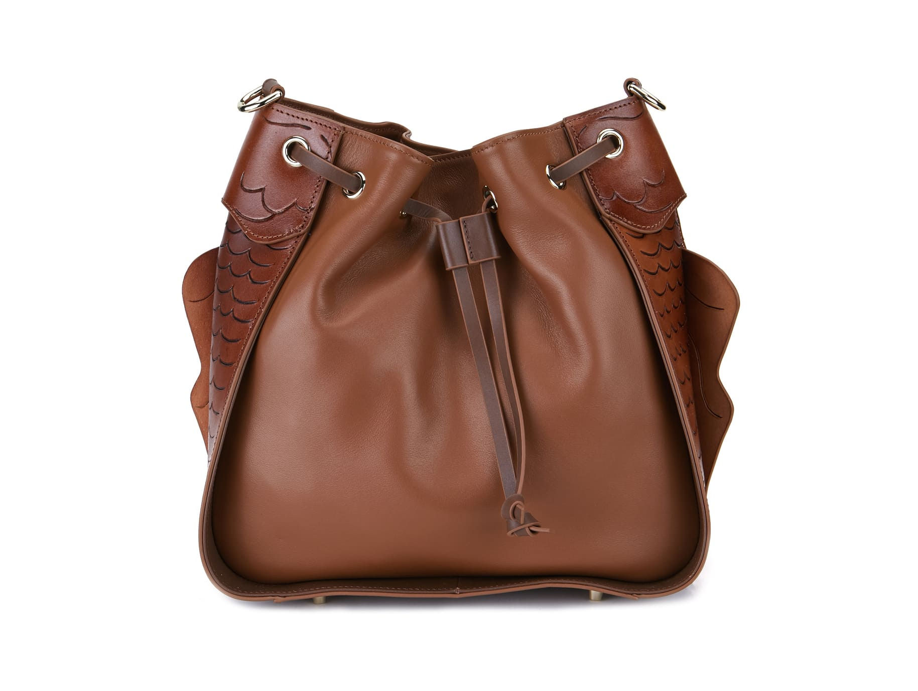 The Artisan Carp Bucket Bag - Cognac