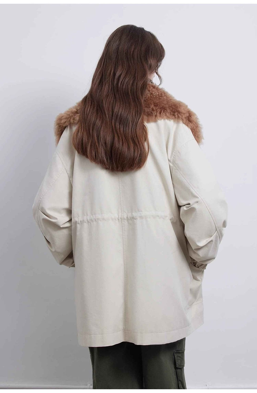 Thumbnail: Green Mile Goose Down Parka with Toscana Shearling