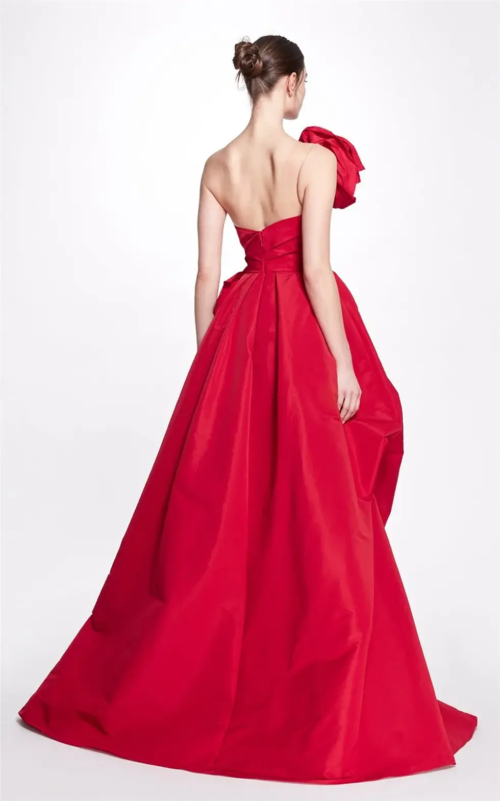 Thumbnail: The Crimson Sculpted Satin Gown