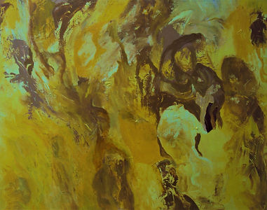 "Sandstorm", 100cm x 75cm, acrylic and oil on canvas