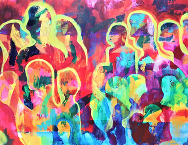 "Awakening", 100cm x 70cm, acrylic on canvas