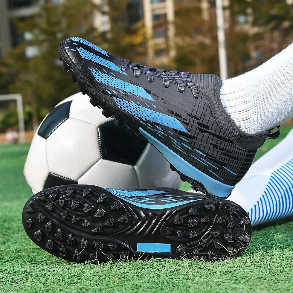 Thumbnail: Men Professional Football Shoes Society TF/FG Soccer Shoes  Cleats Original Indo