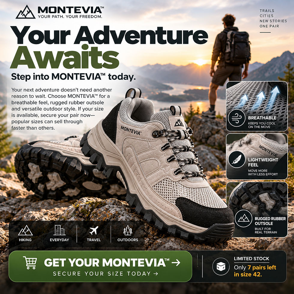 Thumbnail: Hiking Shoes for Men & Women – Breathable Outdoor Walking Sneakers