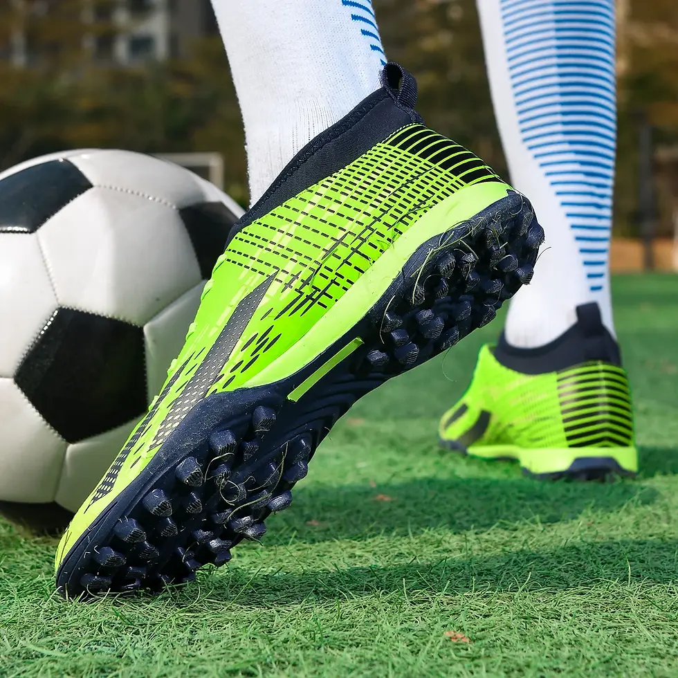 Thumbnail: Men Professional Football Shoes Society TF/FG Soccer Shoes  Cleats Original Indo