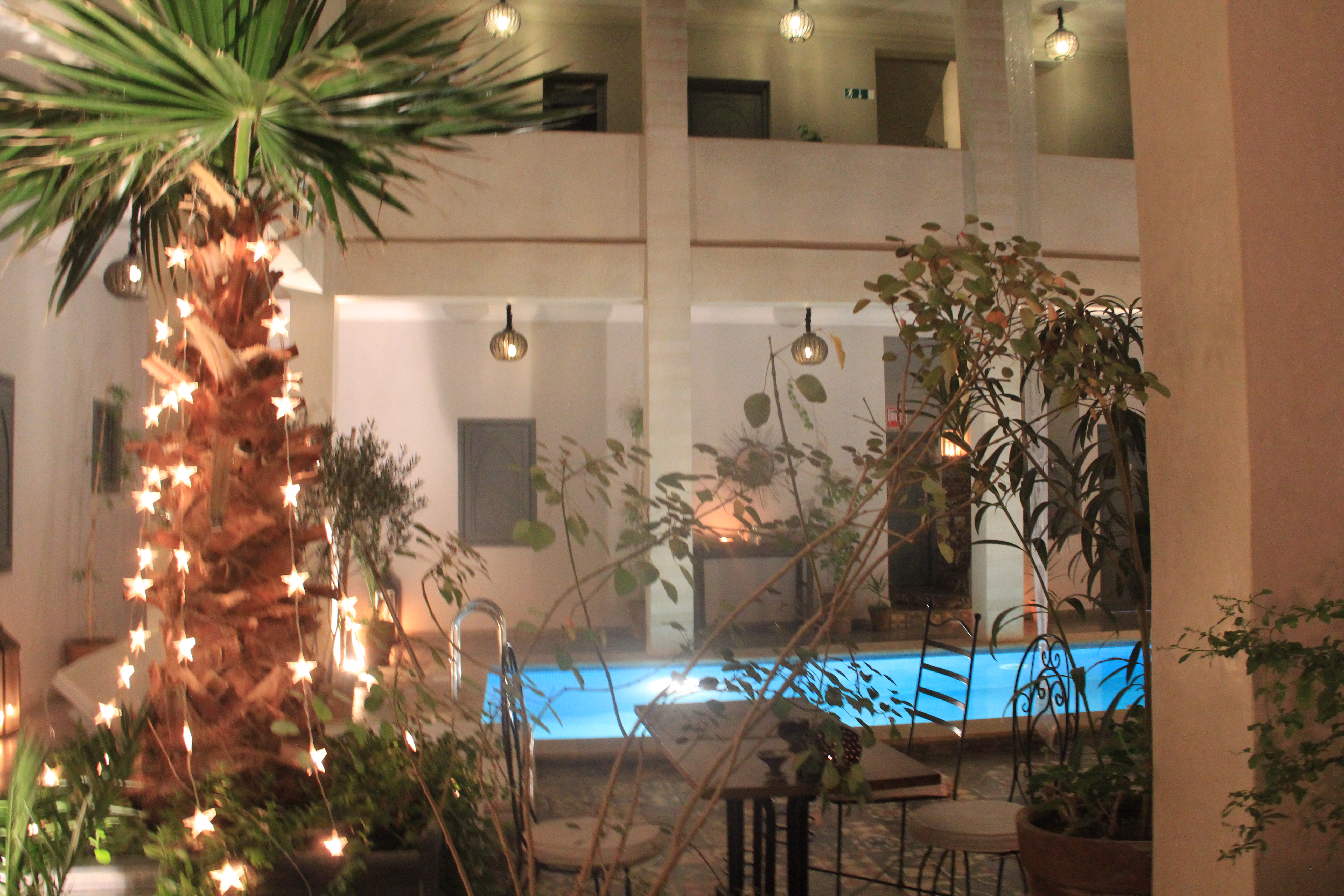 Patio by night
