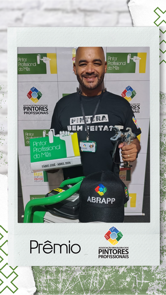 Pintor Fábio José, de Aracaju (SE), Vence o Prêmio Nacional da ABRAPP e é Eleito o Pintor Profissional do Mês de Abril 2026