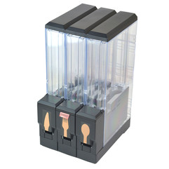 wooden cutlery dispenser for disposable knives, forks and spoons