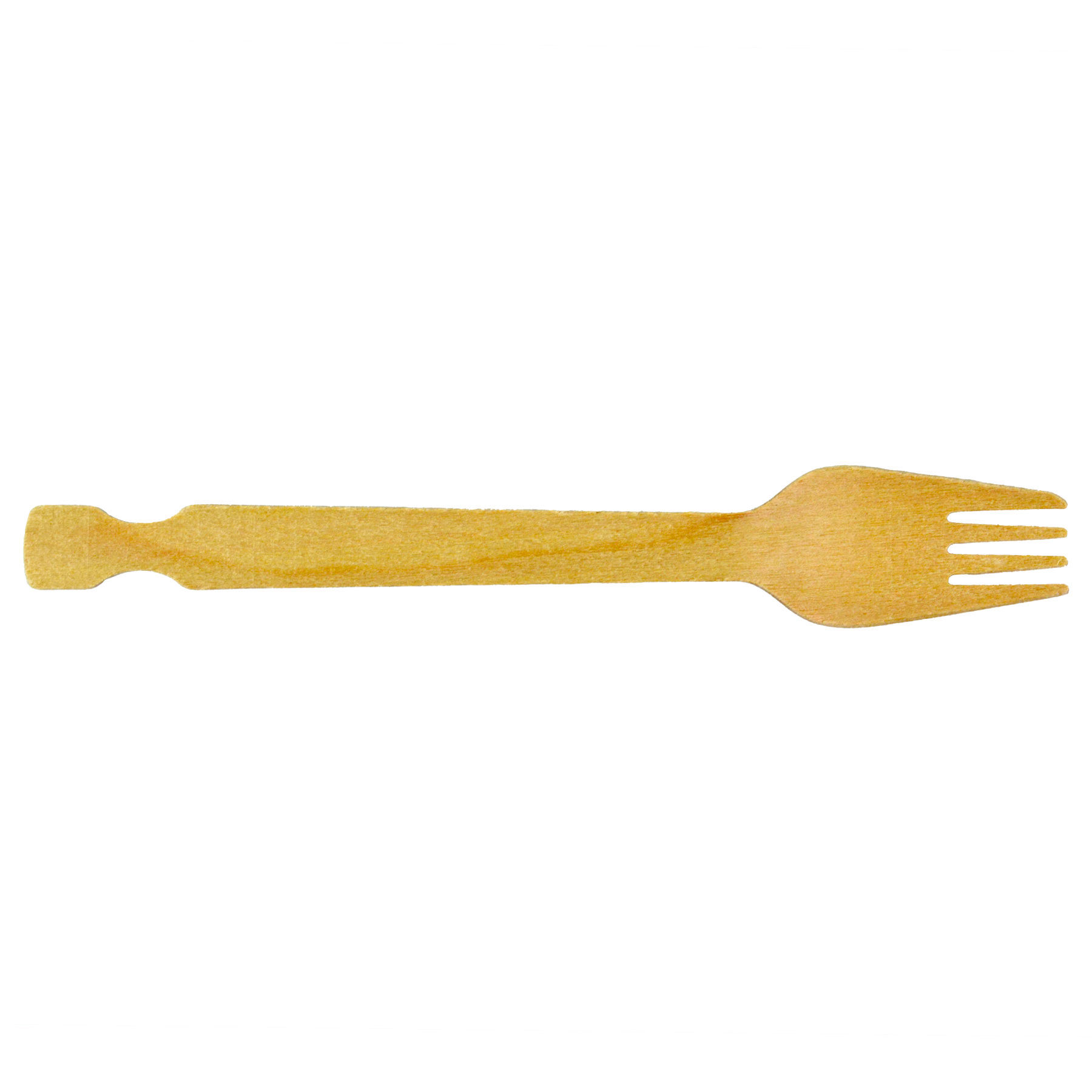 174mm Wooden Dispenser Forks - Regular (case of 800)