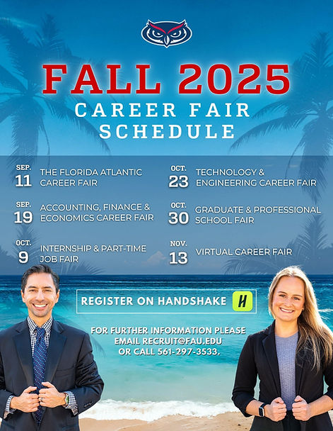 Fall 25 Florida Atlantic Career Fair Schedule Flyer - Employers.jpg