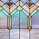 Bent glass, Bent glass lamp panel, Bent glass china cabinet, Hand beveled glass, Stained glass repair Chicago Illinois, Stained Glass restoration Chicago Illinois