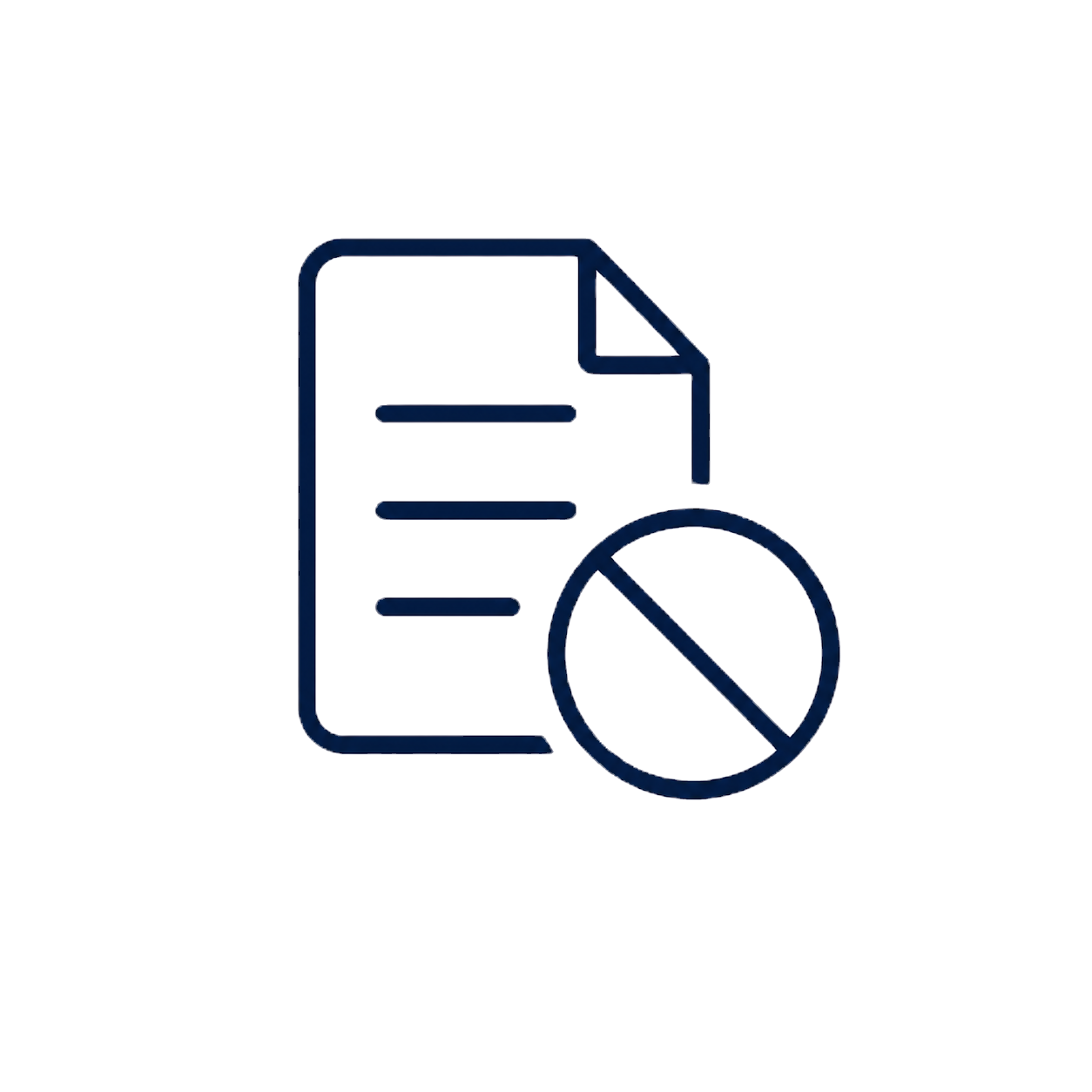 No pressure icon
