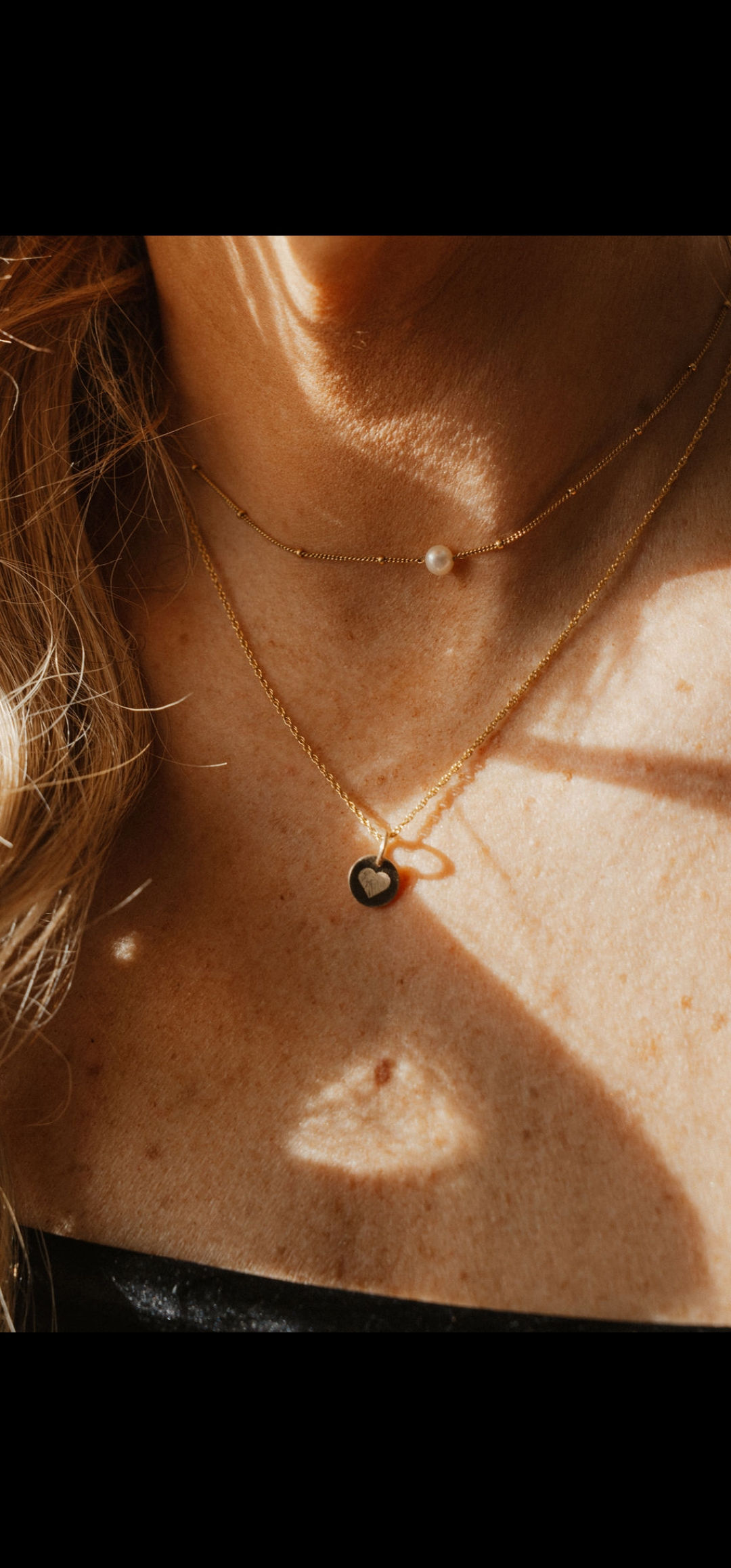 Medium Fingerprint Solo Heart Necklace