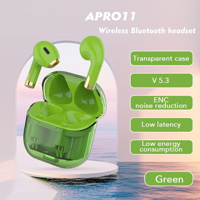 Transparent In-Ear Wireless Bluetooth Headsets with Deep Bass