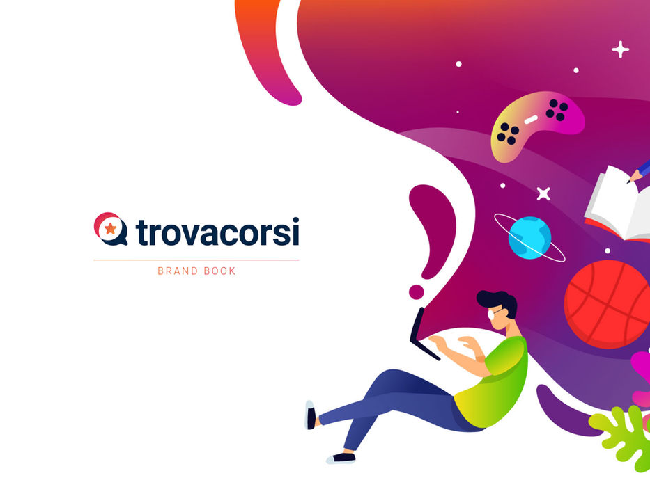 Copertina del brand book di Trovacorsi
