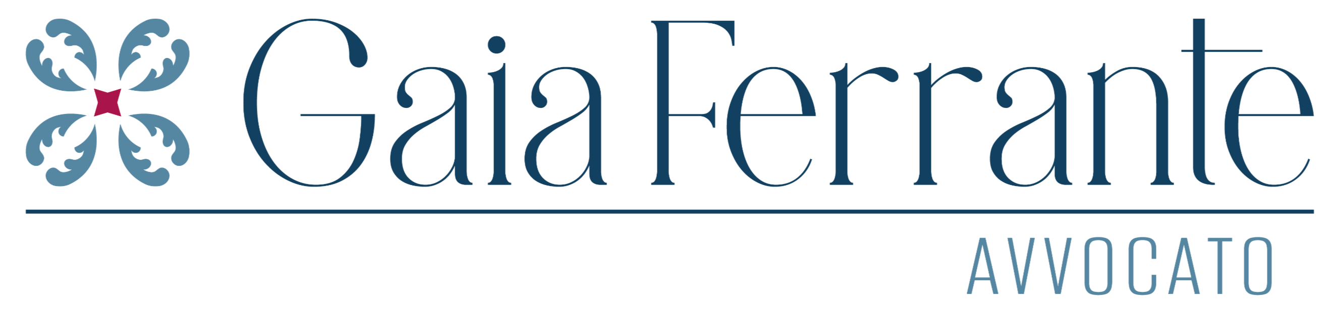 Avvocato Gaia Ferrante, logo in versione orizzontale