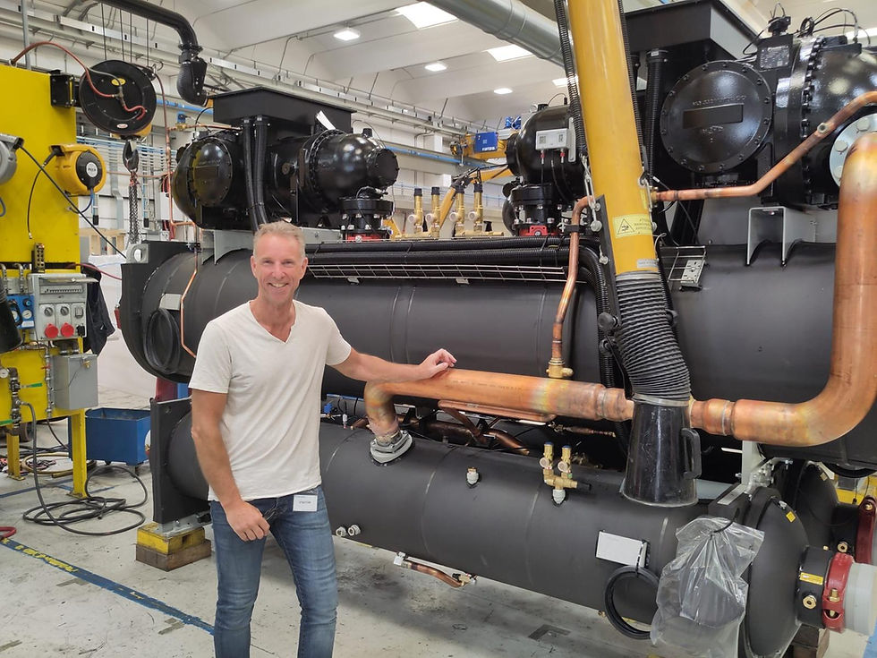 Richard de Vos voor een warmtepomp van Daikin 1500kW