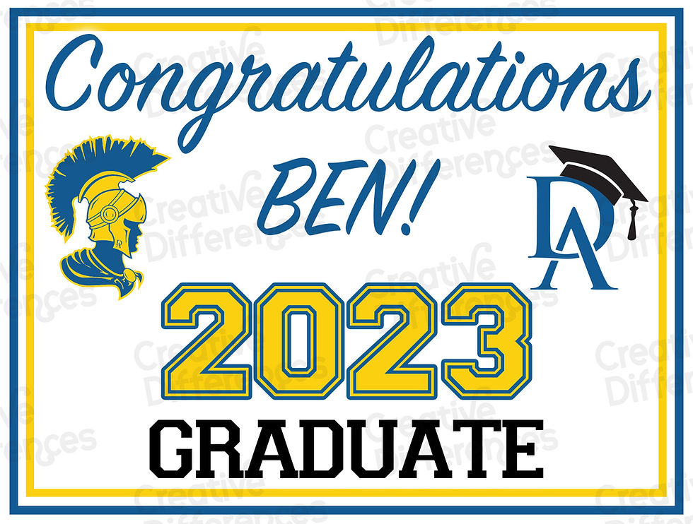 Thumbnail: Custom Graduate - Yard Sign