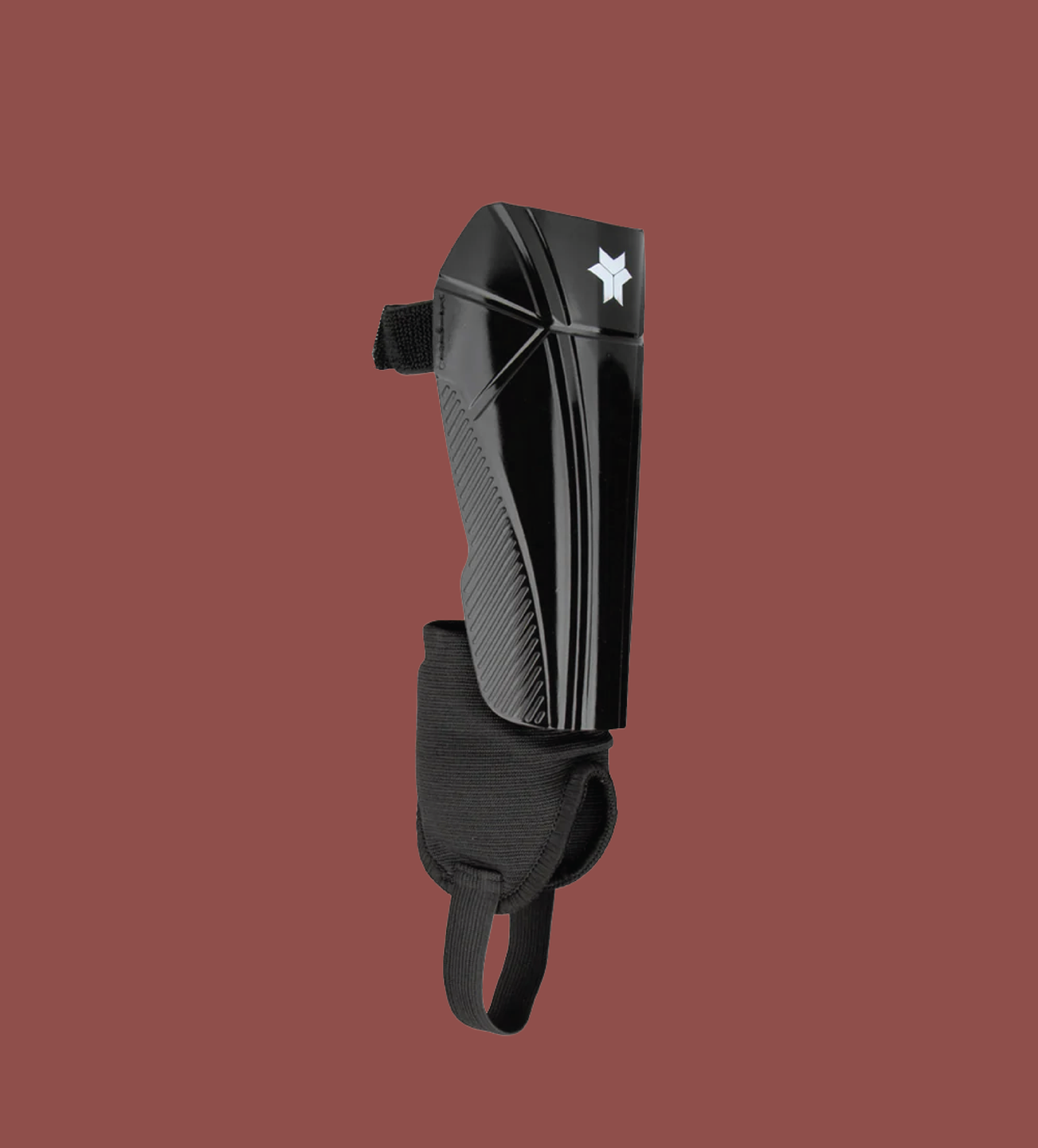 Soccer shin guards design project showcasing faceted protective geometry, lightweight construction, and secure fit system for high-impact sports performance