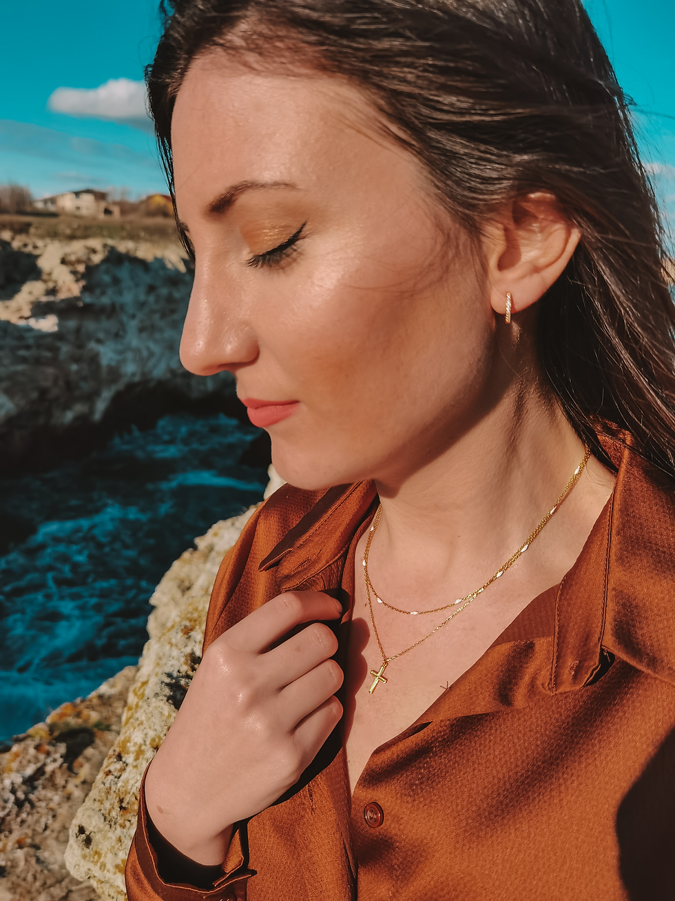 Miniaturbild: Perlenschmuck Gold, dreamy Mädchen, tiny pearls necklace gold