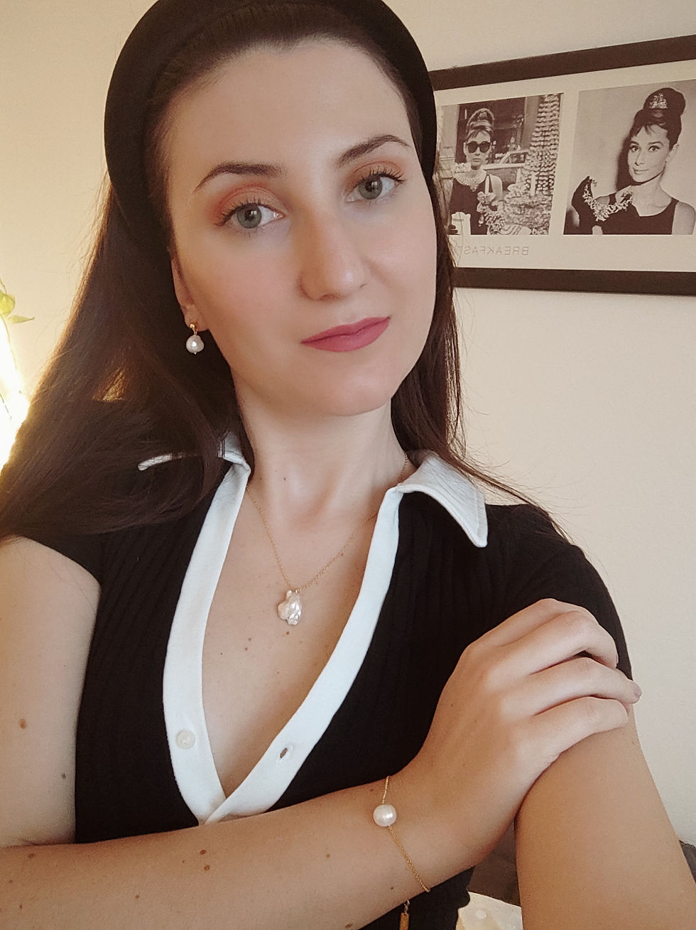 Thumbnail: Kette mit Perle, delicate pearl necklace gold