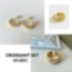 Croissant Schmuckset, Croissant jewelry set