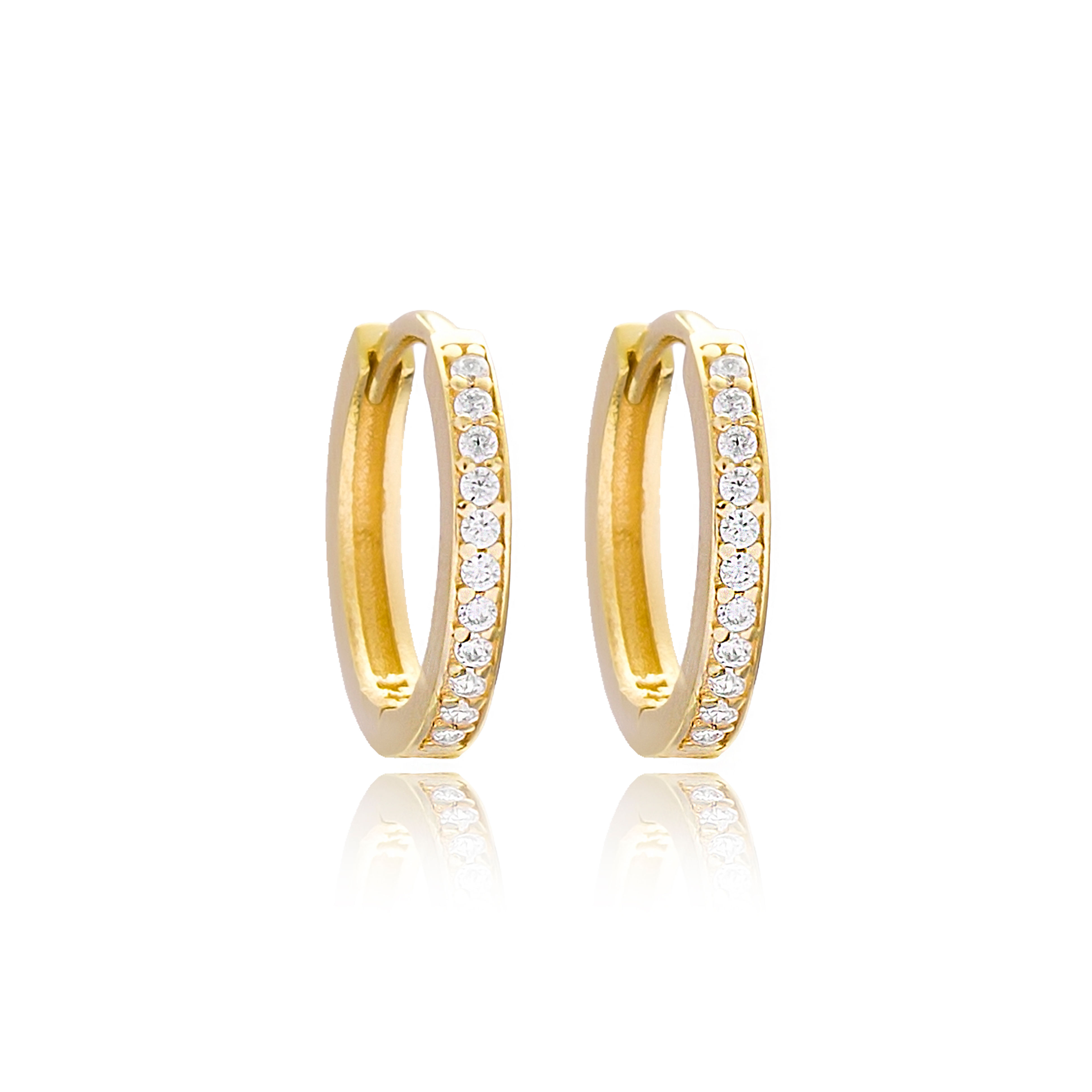 ohrringe creolen silber mit steinen, creolen klein gold, small hoops gold
