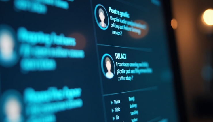 Eye-level view of a customer support dashboard showing multilingual AI responses