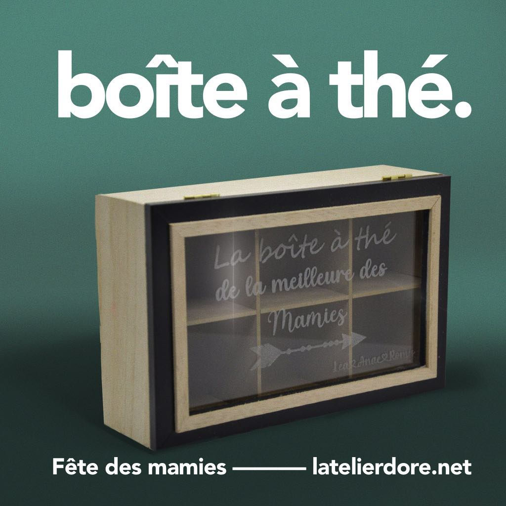 Boîte à thé fête des Mamies