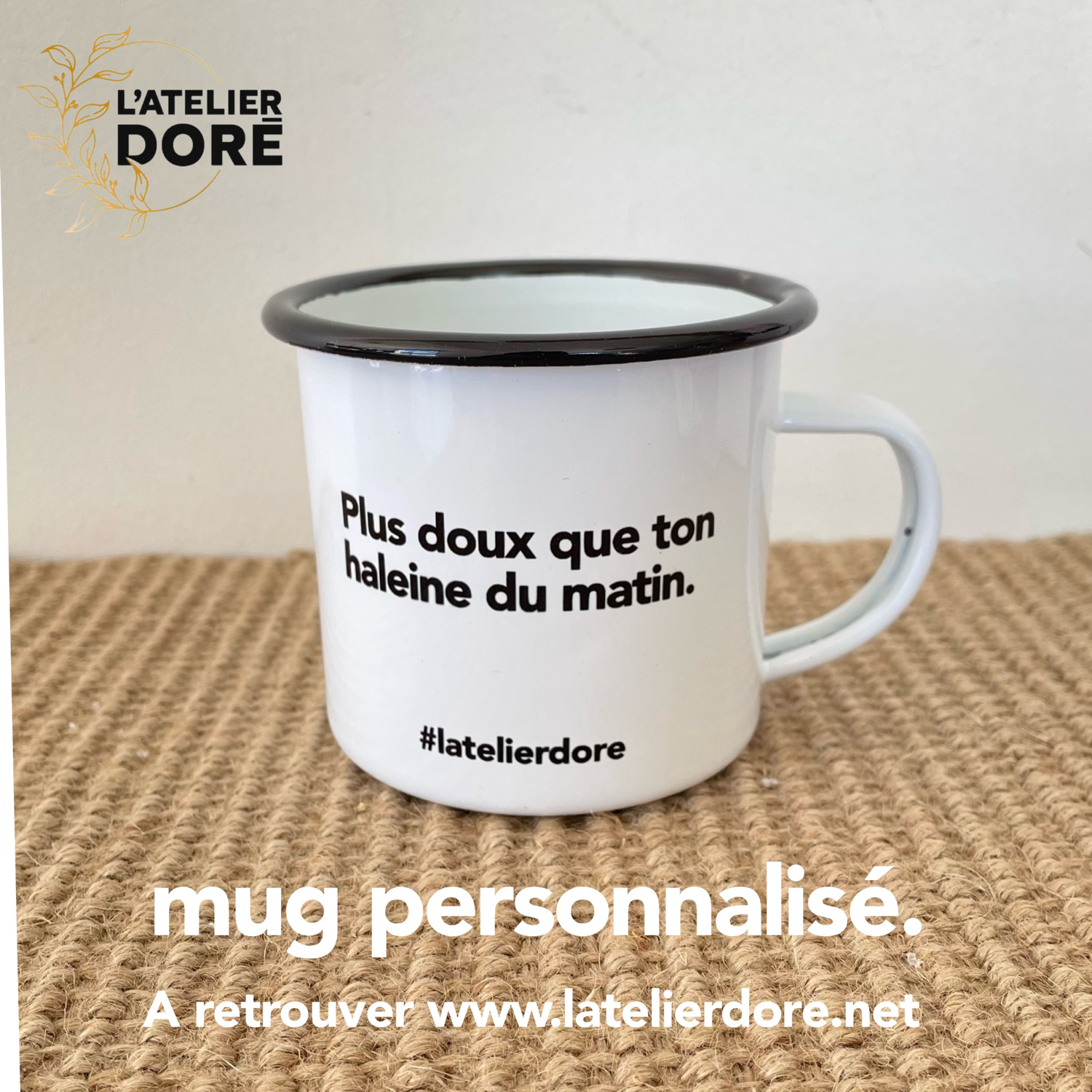 Mug en métal personnalisable