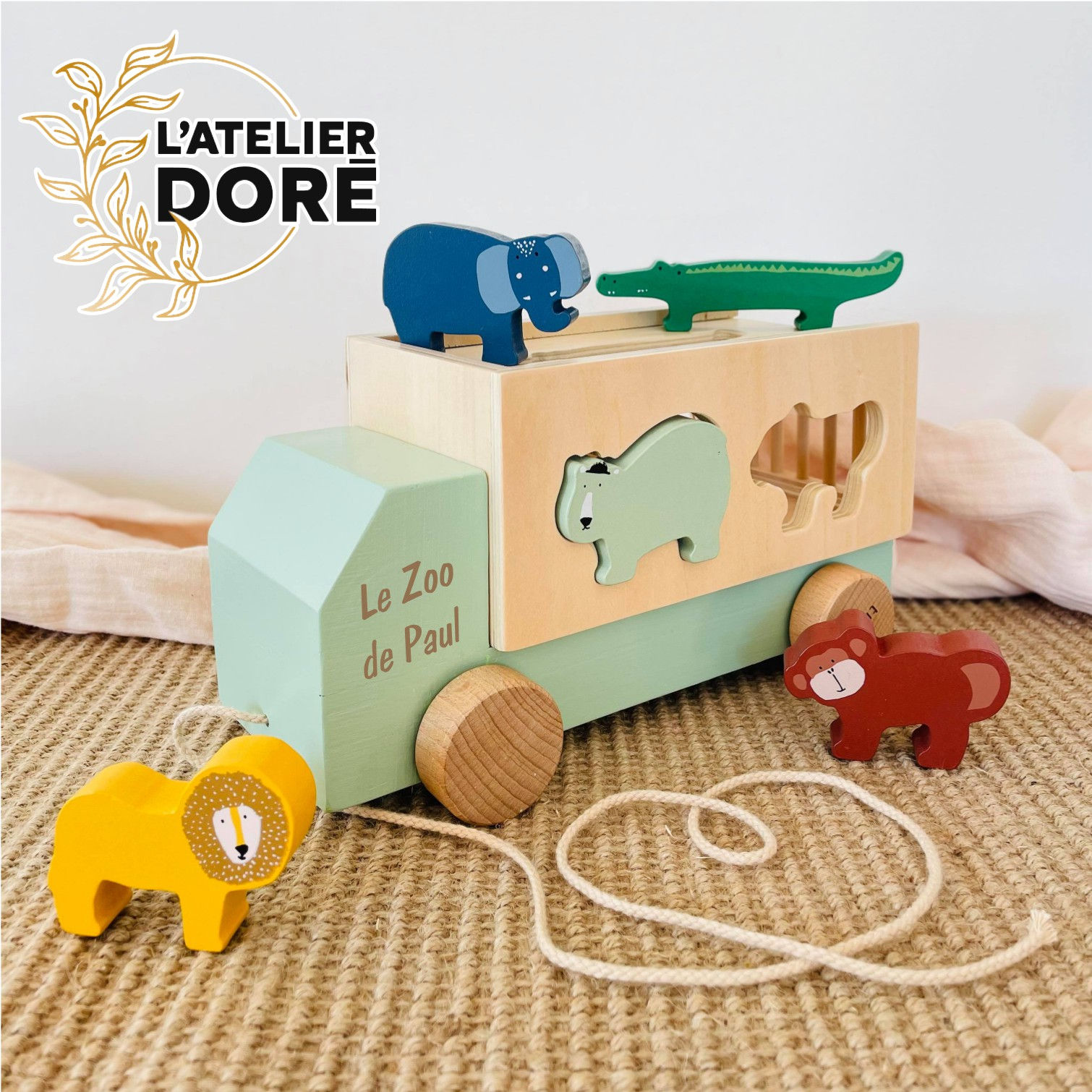 Camion des animaux à tirer