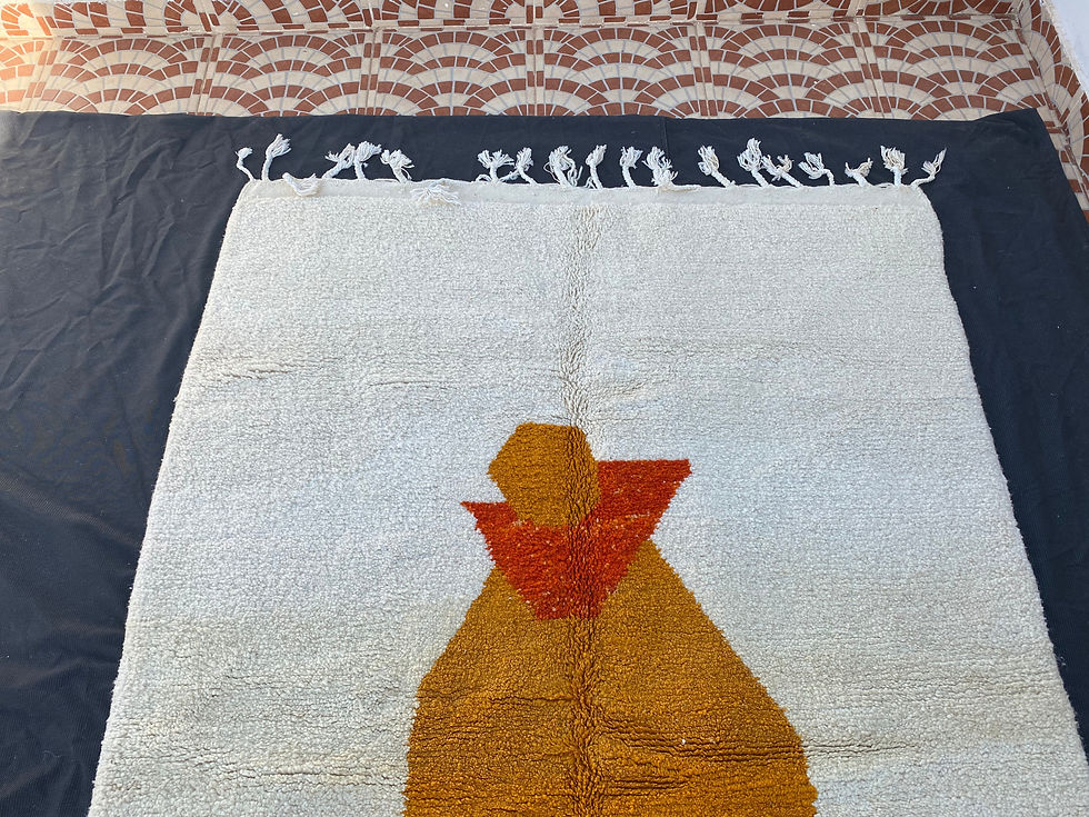 Thumbnail: Moroccan Berber rug - Beni ourain rug - all wool berber rug - Custom area rug