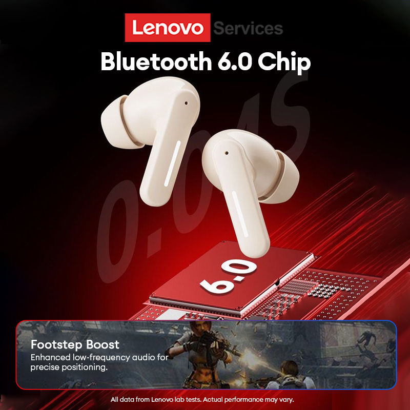 Thumbnail: New Lenovo LE209 Wireless Upgrade Bluetooth 6.0 Earphone Noise Canceling Sport H