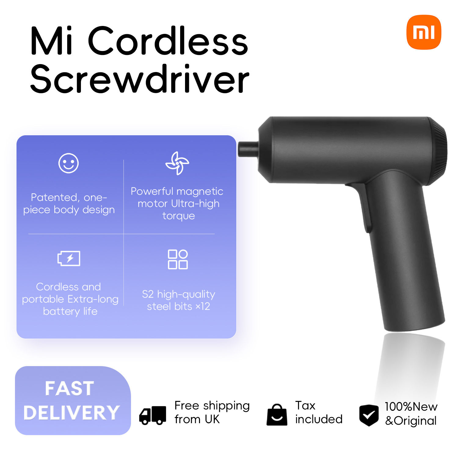 Mi Cordless Screwdriver 2000mAh 3.6V 5N.M Portable Torque Electric Screwdriver H