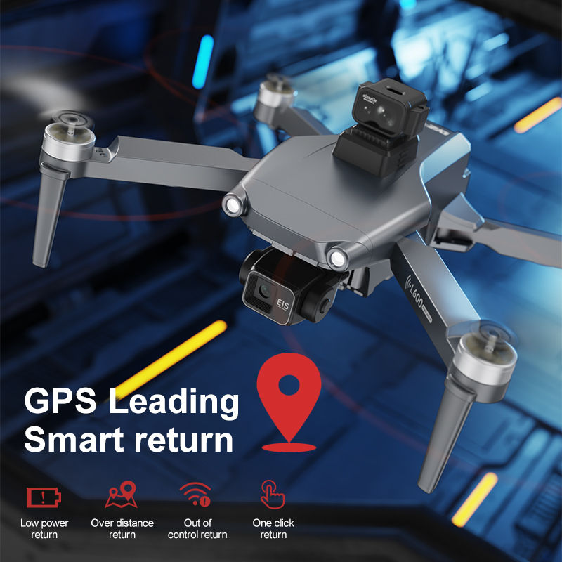 Thumbnail: L600 PRO MAX GPS Drone 8K Professional HD Dual Camera 3-Axis Gimbal Aerial 360°