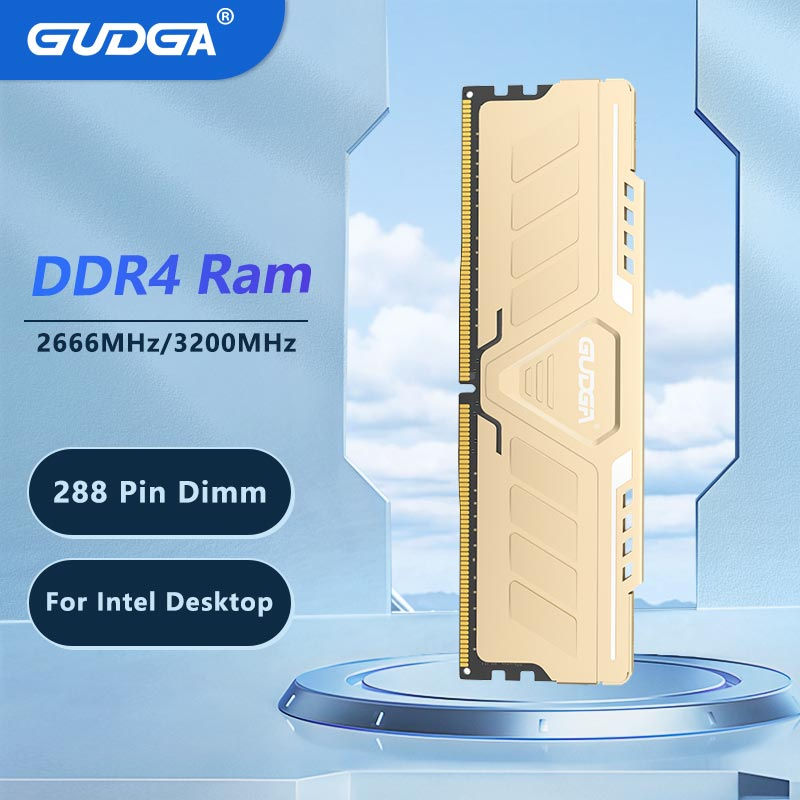 GUDGA Memory Ram DDR4 8GB/16GB/32GB 2666 3200 3600 4000mhz 1.2V/1.35V 288Pin DIM