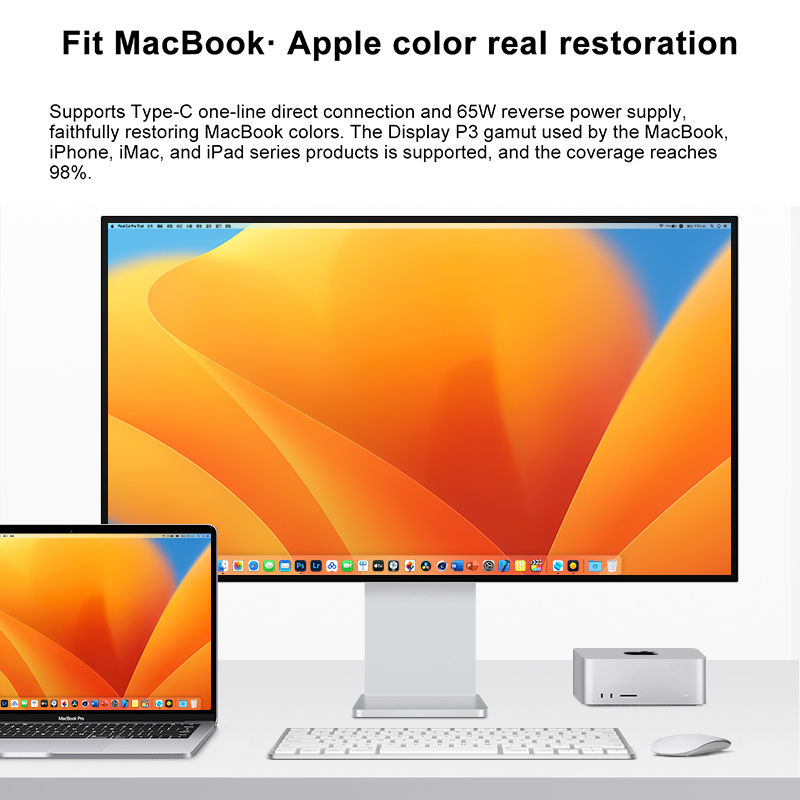 Thumbnail: 32 Inch LED Monitor 4K 3840*2160 HDR10 Feature 60Hz USB-C FOR MAC 100W HDR10 139