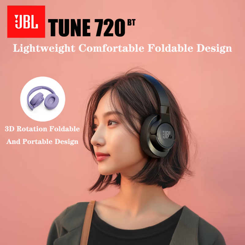 Thumbnail: JBL TUNE 720BT Original Authentic Wireless Bluetooth Over-ear Style Headphones F
